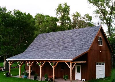 Brown Barn with Gambrel