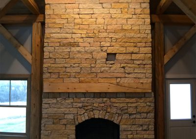 Stone Fireplace