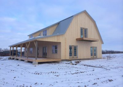 Lean-To Barn with Deck