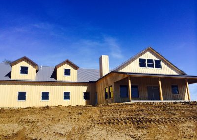 Offset Roofline Barn Home