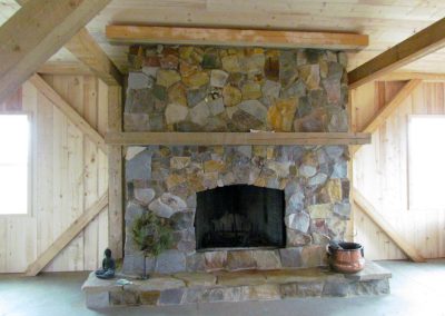 Custom Stone Fireplace