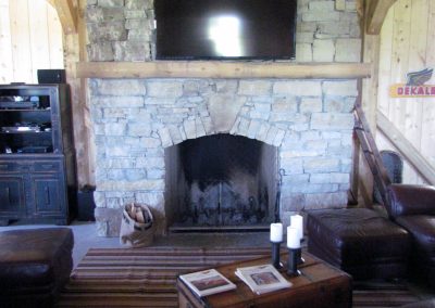 Stone Fireplace